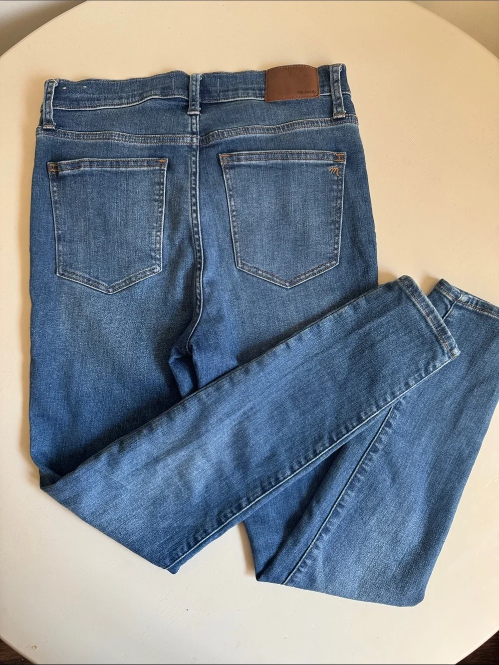 Madewell 9” Mid-Rise Skinny Jeans in Denim Blue